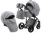Коляска 2 в 1 Adamex Luciano кожа 100% Q101CZ серый