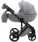 Коляска 2 в 1 Adamex Luciano кожа 100% Q101CZ серый