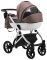 Коляска 2 в 1 Bair Next White Soft 52 темний капучино
