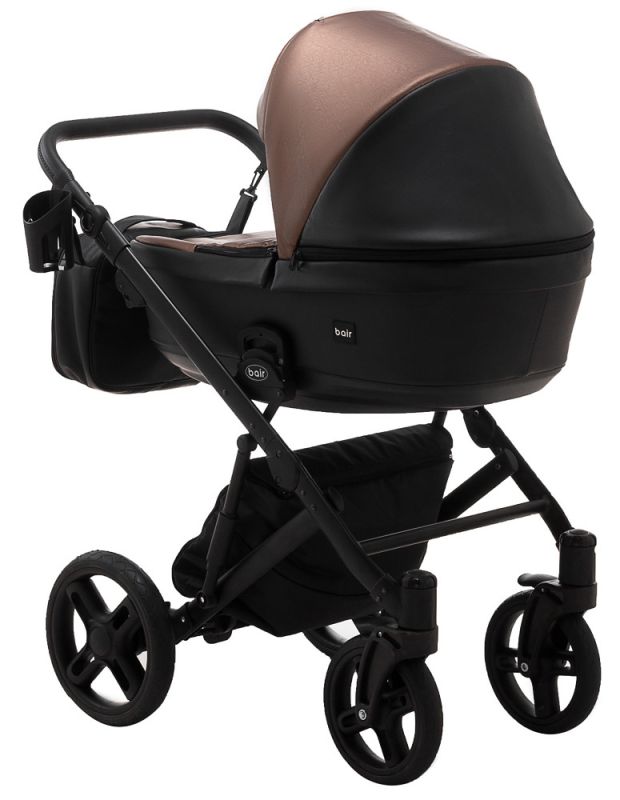 Коляска 2 в 1 Bair Kiwi кожа 100% BK-122 бронза