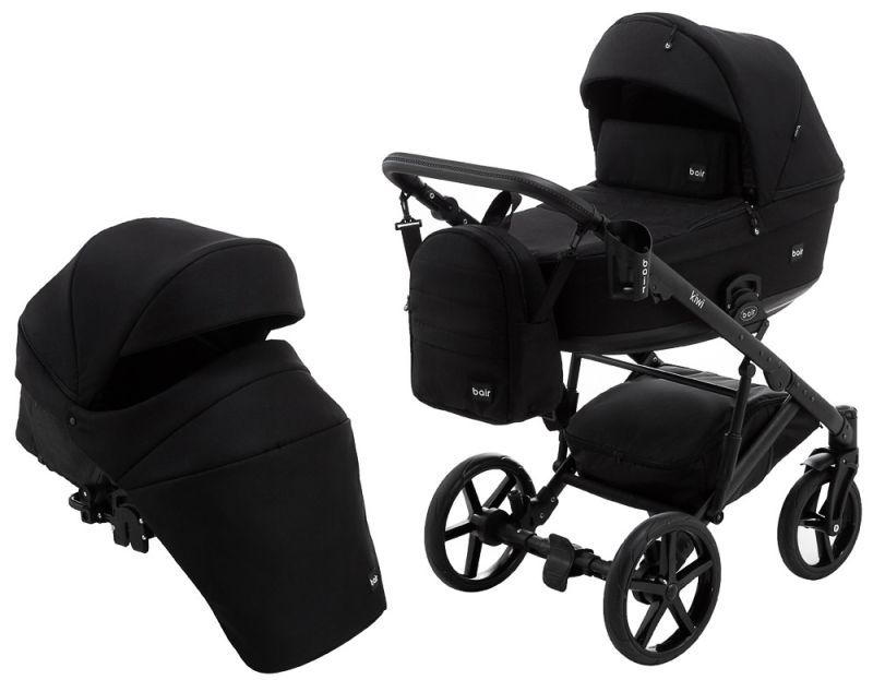Коляска 2 в 1 Bair Kiwi Soft BKS-452 черный