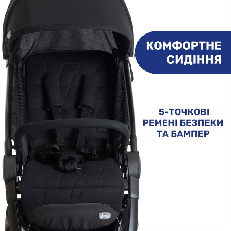 Прогулочная коляска Chicco WE Black
