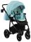 Коляска 2 в 1 Adamex Hybryd Plus кожа 100% BR335 голубой
