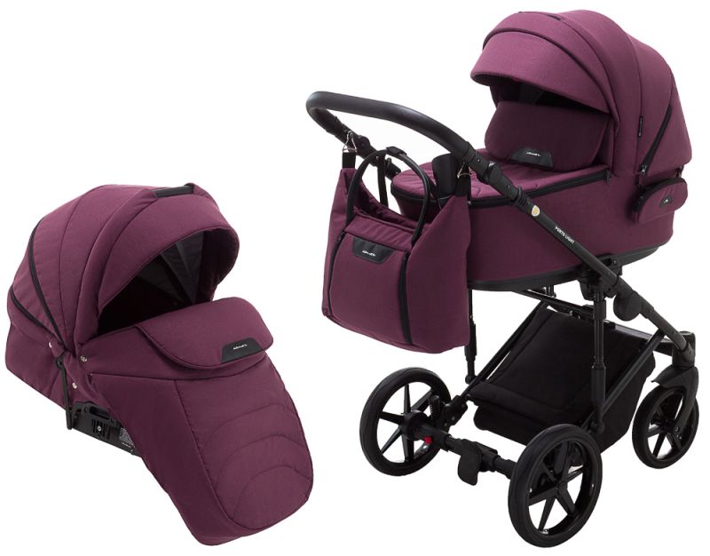 Коляска 2 в 1 Adamex Porto Light TK-80 бордо