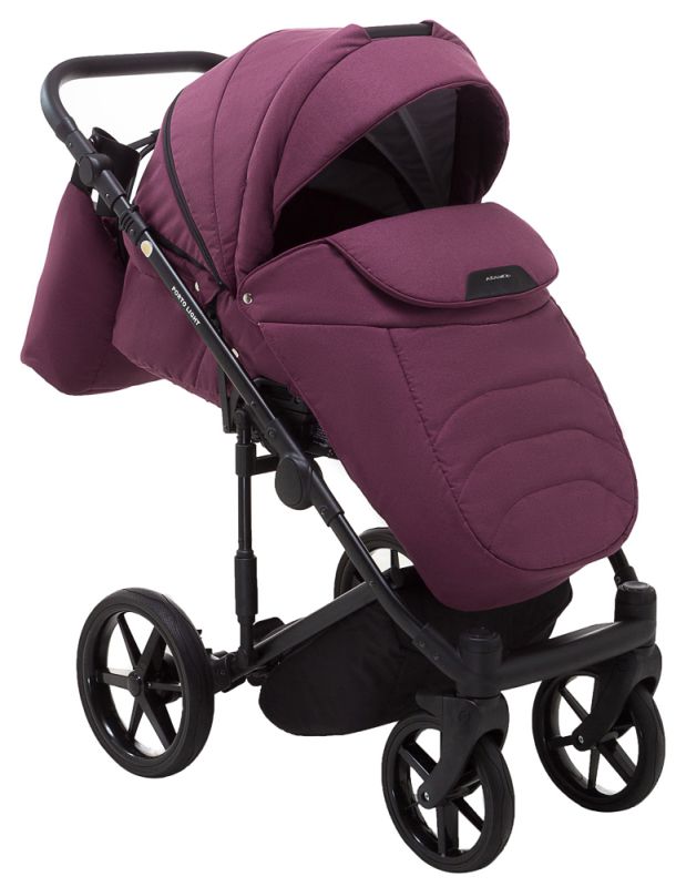 Коляска 2 в 1 Adamex Porto Light TK-80 бордо