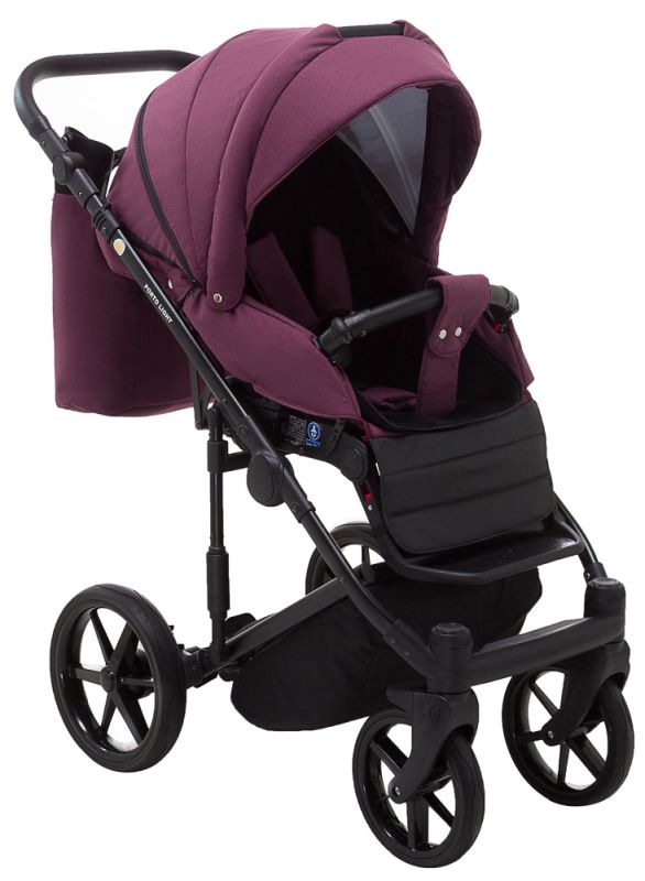 Коляска 2 в 1 Adamex Porto Light TK-80 бордо