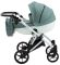 Коляска 2 в 1 Bair Next White кожа 100% 68 нефрит