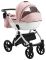 Коляска 2 в 1 Bair Next White Soft 72 светло-розовый