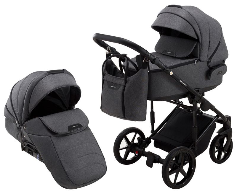 Коляска 2 в 1 Adamex Porto Light Tip TK-57 графіт 