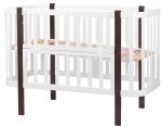 Кровать Babyroom Луна (120x60)  белый - венге