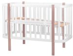 Кровать Babyroom Луна (120x60)  белый - капучино