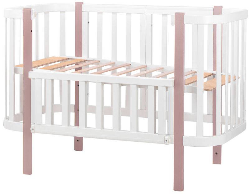 Кровать Babyroom Луна (120x60)  белый - капучино