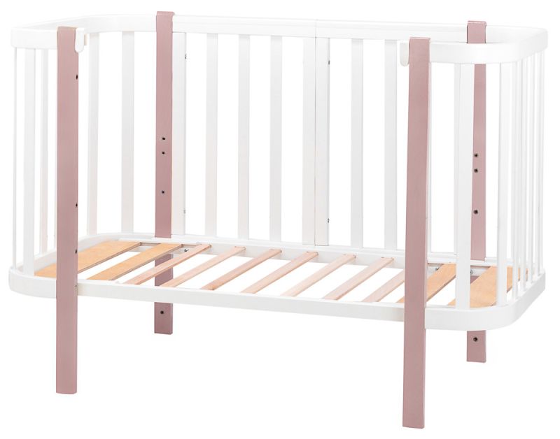 Кровать Babyroom Луна (120x60)  белый - капучино