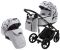 Коляска 2 в 1 Adamex Porto Light Flowers 12 серый (разноцветные цветы)