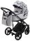 Коляска 2 в 1 Adamex Porto Light Flowers 12 серый (разноцветные цветы)