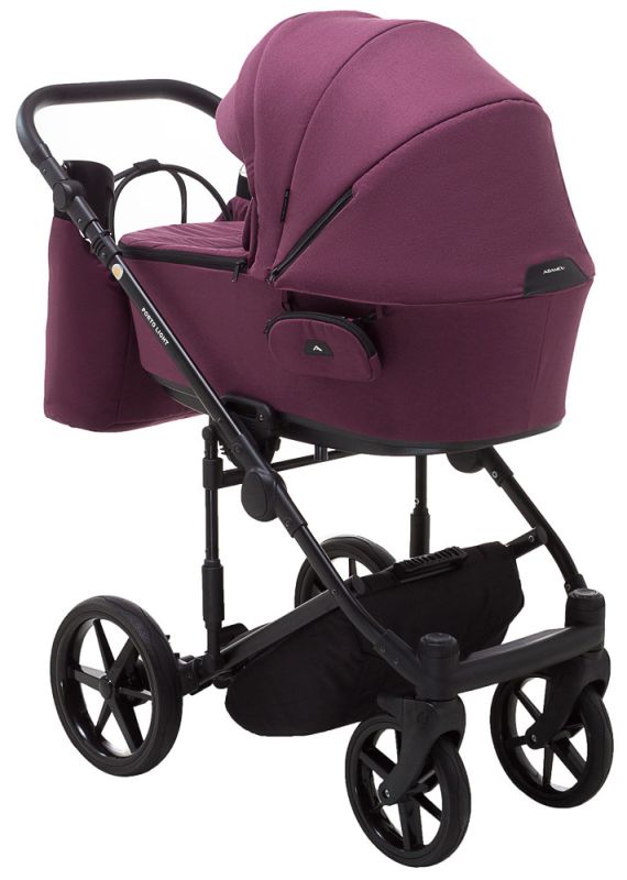 Коляска 2 в 1 Adamex Porto Light TK-80 бордо