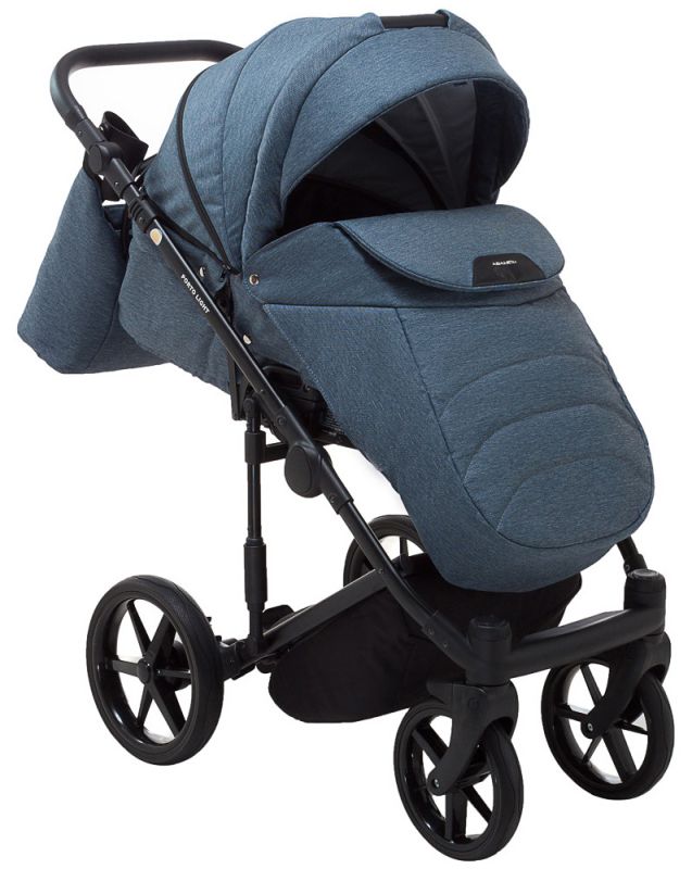 Коляска 2 в 1 Adamex Porto Light Tip TK-81 синій