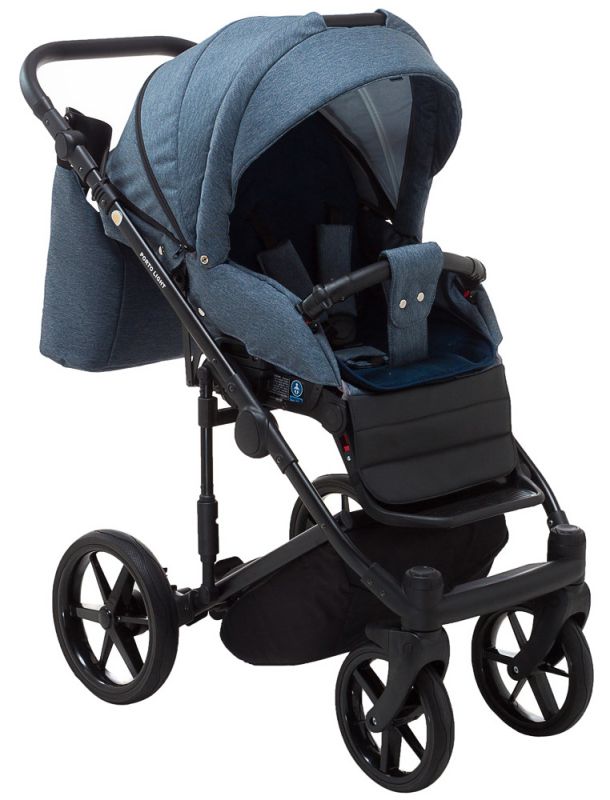 Коляска 2 в 1 Adamex Porto Light Tip TK-81 синій
