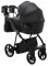 Коляска 2 в 1 Adamex Porto ECO кожа 100% SA-2 черный