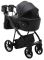 Коляска 2 в 1 Adamex Porto ECO кожа 100% SA-2 черный