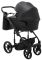 Коляска 2 в 1 Adamex Porto Light ECO кожа 100% SA-2 черный