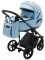 Коляска 2 в 1 Adamex Porto Light ECO кожа 100% SA-17 голубой