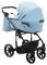 Коляска 2 в 1 Adamex Porto Light ECO кожа 100% SA-17 голубой