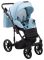 Коляска 2 в 1 Adamex Porto Light ECO кожа 100% SA-17 голубой