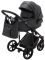 Коляска 2 в 1 Adamex Porto Light ECO кожа 100% SA-5 графит