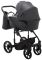 Коляска 2 в 1 Adamex Porto Light ECO кожа 100% SA-5 графит