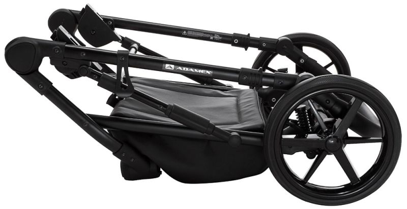 Коляска 2 в 1 Adamex Porto Light ECO кожа 100% SA-8 бежевый