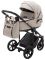 Коляска 2 в 1 Adamex Porto Light ECO шкіра 100% SA-7 латте
