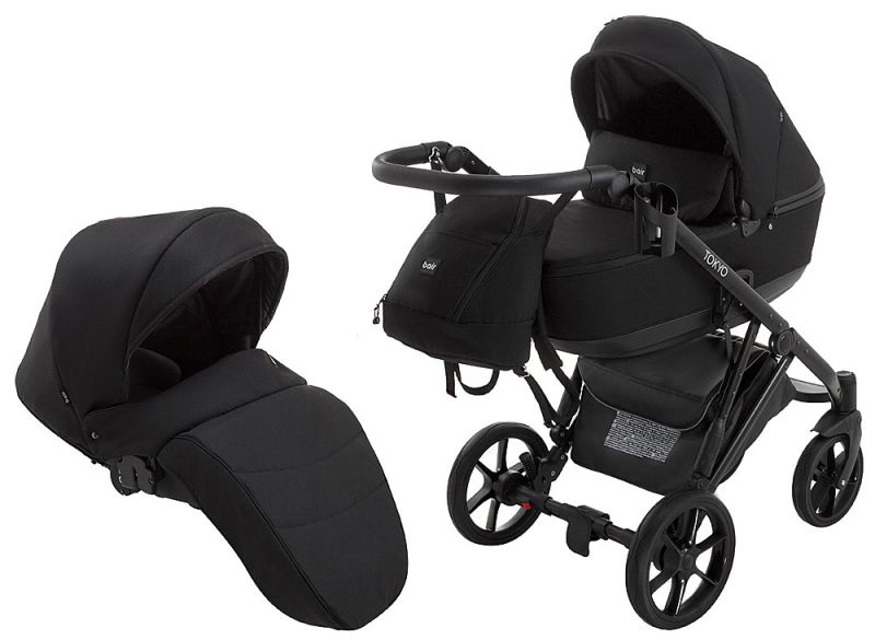 Коляска 2 в 1 Bair Tokyo Soft 2 черный