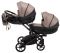 Коляска 2 в 1 для двойни Bair Next DUO Soft 03 темный капучино