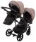 Коляска 2 в 1 для двойни Bair Next DUO Soft 03 темный капучино