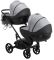 Коляска 2 в 1 для двойни Bair Next DUO Soft 10 серый