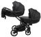Коляска 2 в 1 для двойни Bair Next DUO Кожа 100% 36 черный