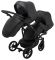 Коляска 2 в 1 для двойни Bair Next DUO Кожа 100% 36 черный