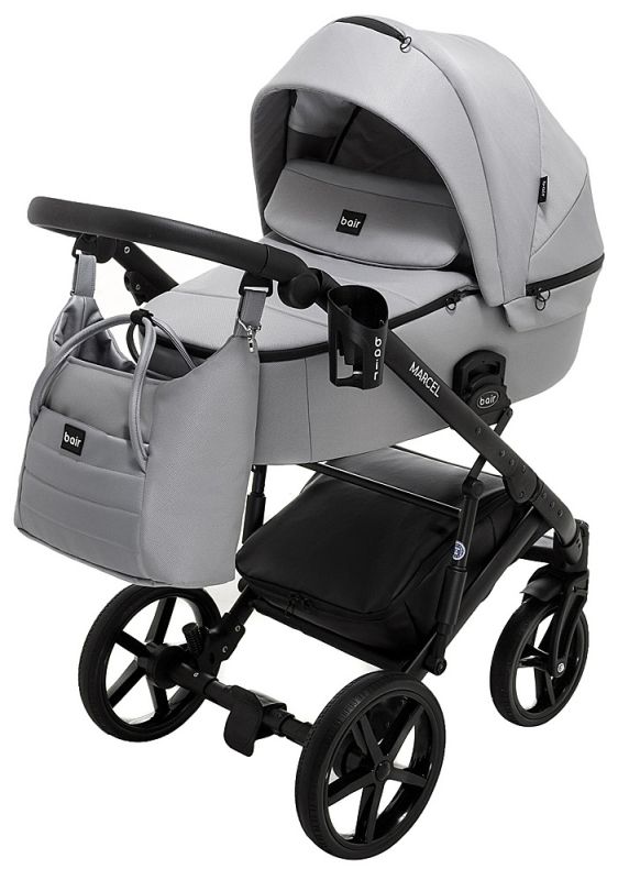 Коляска 2 в 1 Bair Marcel Soft BM-218 сірий