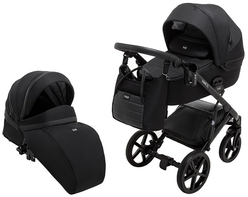 Коляска 2 в 1 Bair Marcel Soft BM-452 чорний