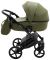 Коляска 2 в 1 Bair Marcel кожа 100% BM-11 хаки