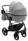 Коляска 2 в 1 Bair Marcel кожа 100% BM-67 серый