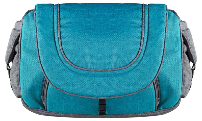 Коляска 2 в 1 Adamex Erika Len 403L серый - бирюзовый