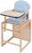 Стульчик- трансформер Babyroom Карапуз-100 eko МДФ столешница  голубой (мишка, пчелка, звезда)