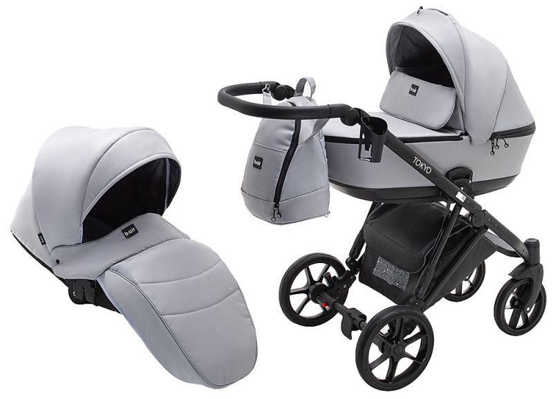 Коляска 2 в 1 Bair Tokyo Soft 31 серый