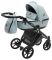 Коляска 2 в 1 Bair Tokyo кожа 100% 70 светло-серый
