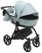 Коляска 2 в 1 Bair Tokyo кожа 100% 70 светло-серый