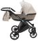 Коляска 2 в 1 Bair Tokyo кожа 100% 72 бежевый - капучино