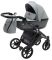 Коляска 2 в 1 Bair Tokyo кожа 100% 76 серый - графит