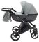 Коляска 2 в 1 Bair Tokyo кожа 100% 76 серый - графит